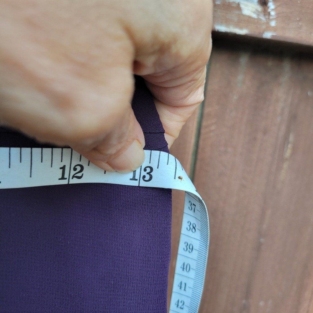 Bill Levkoff Maxi Dress Womens 6 Purple Excellent Chiffon Strapless Sweetheart - Picture 3 of 11